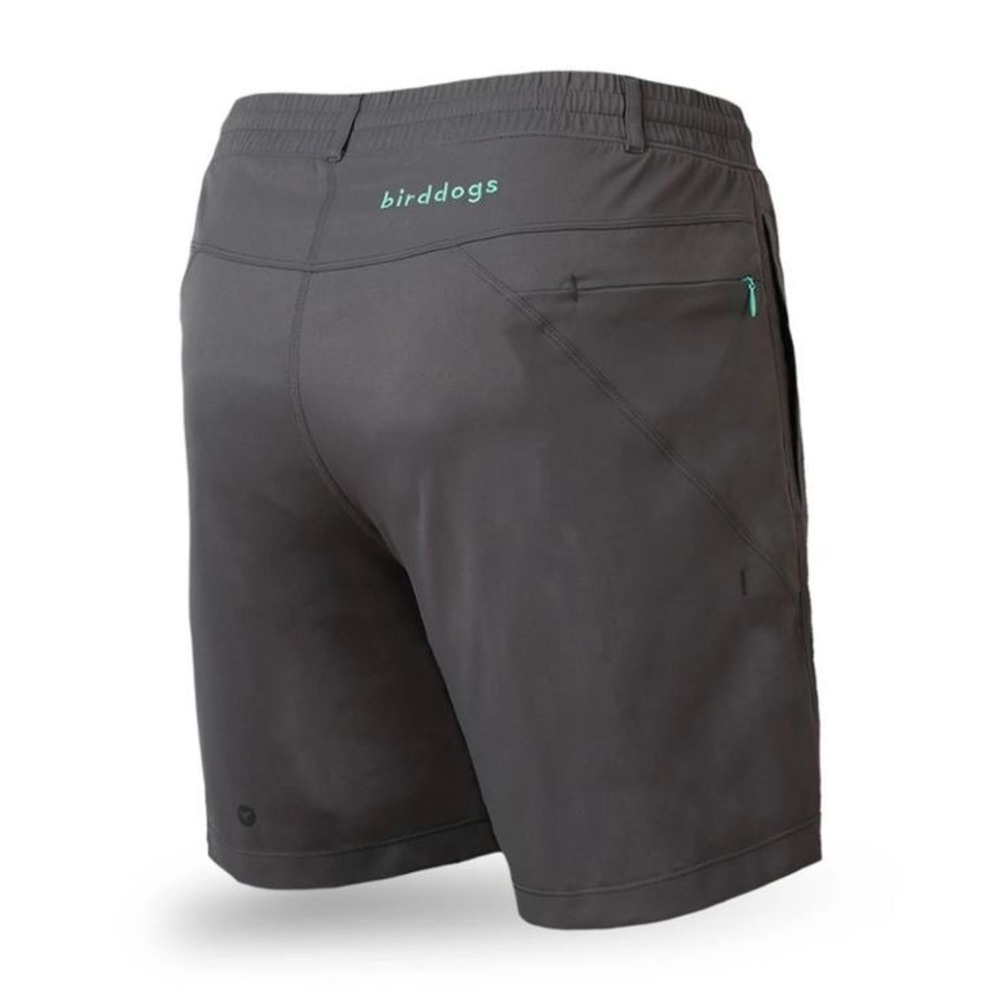 Birddogs Gray Lined 7" Athletic Boom Classic Shorts L